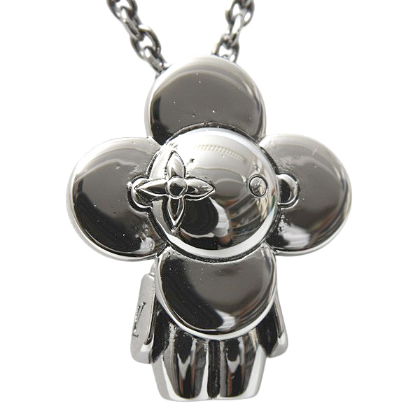 ルイヴィトン ネックレス メンズ レディース ペンダント ヴィヴィエンヌ ルテニウム Louis Vuitton M00831 未使用展示品