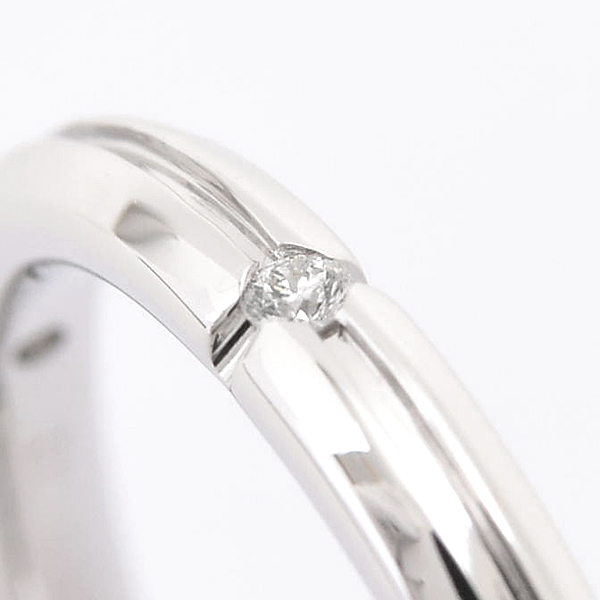 ティファニー 指輪 レディース ストリーメリカ 5P ダイヤ リング 実測サイズ11.5号程度 ホワイトゴールド TIFFANY 750WG K18WG 中古