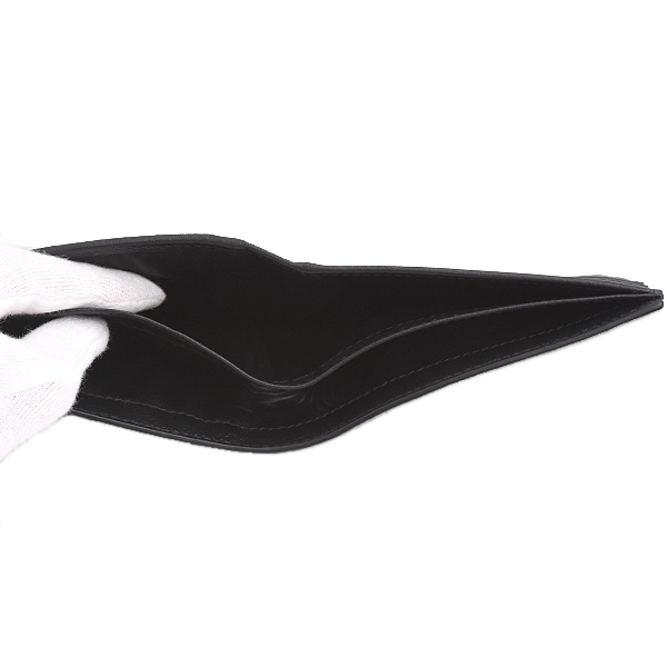 プラダ 財布 メンズ 二つ折り財布 カーフ NERO PRADA 2MO738 中古