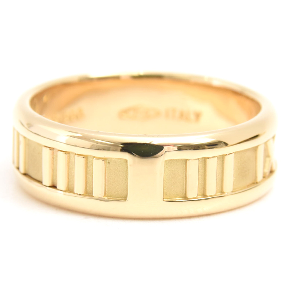 ティファニー 指輪 メンズ アトラス リング 18.5号 イエローゴールド TIFFANY 750YG 中古