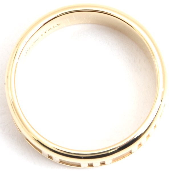 ティファニー 指輪 メンズ アトラス リング 20号 イエローゴールド TIFFANY 750YG 中古