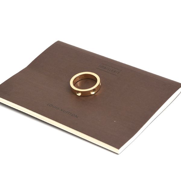 ルイヴィトン 指輪 レディース プティットバーグ アンプラント リング 53号 イエローゴールド Louis Vuitton 750YG 中古