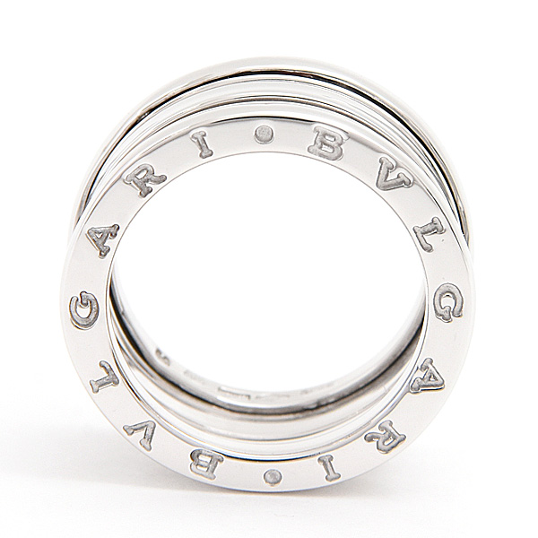 ブルガリ 指輪 レディース ビーゼロワン B-ZERO1 リング 50号 実寸9号 ホワイトゴールド 750WG BVLGARI 中古
