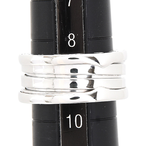 ブルガリ 指輪 レディース ビーゼロワン B-ZERO1 リング 50号 実寸9号 ホワイトゴールド 750WG BVLGARI 中古