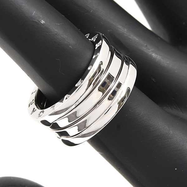 ブルガリ 指輪 レディース ビーゼロワン B-ZERO1 リング 50号 実寸9号 ホワイトゴールド 750WG BVLGARI 中古