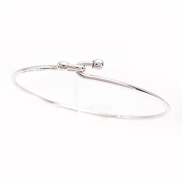 ティファニー ブレスレット レディース ダブルフック バングル スターリングシルバー TIFFANY Ag925 SV925 中古