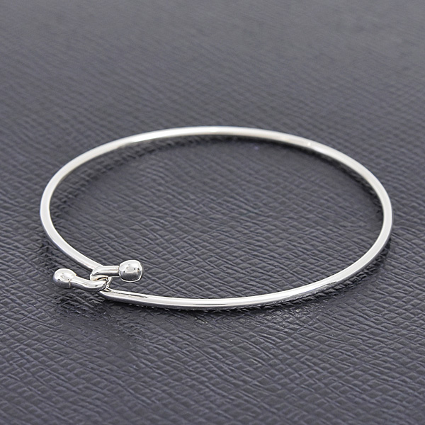 ティファニー ブレスレット レディース ダブルフック バングル スターリングシルバー TIFFANY Ag925 SV925 中古