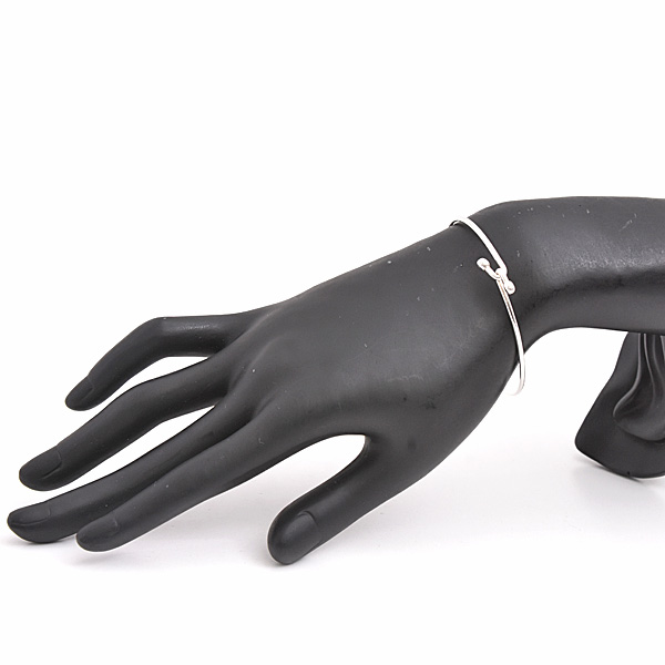 ティファニー ブレスレット レディース ダブルフック バングル スターリングシルバー TIFFANY Ag925 SV925 中古