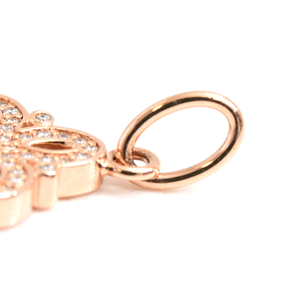 ティファニー ペンダント レディース ビクトリア キー ダイヤ ペンダント ピンクゴールド TIFFANY 750PG 中古