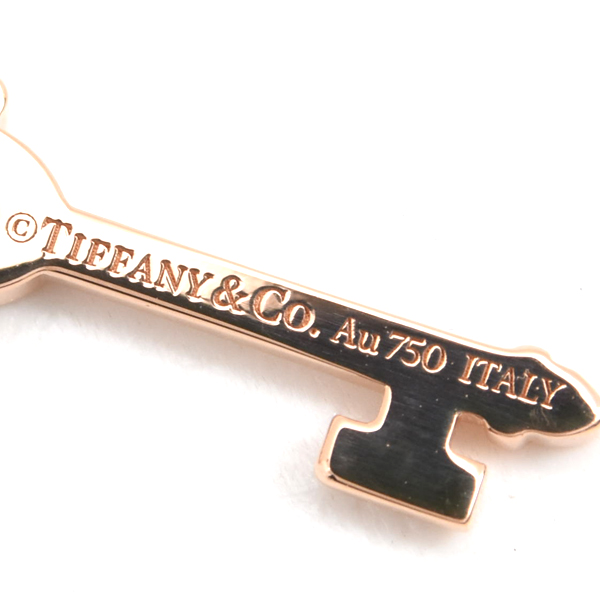 ティファニー ペンダント レディース ビクトリア キー ダイヤ ペンダント ピンクゴールド TIFFANY 750PG 中古