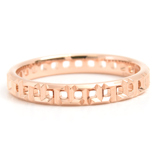 ティファニー 指輪 メンズ Tトゥルー ナロー リング 22.5号 ピンクゴールド TIFFANY 750PG 中古