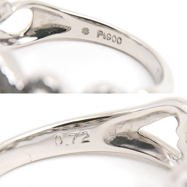 モニッケンダム 指輪 レディース ロイヤルハーツ ダイヤ リング D0.72ct 11号 プラチナ MONNICKENDAM PT900 中古