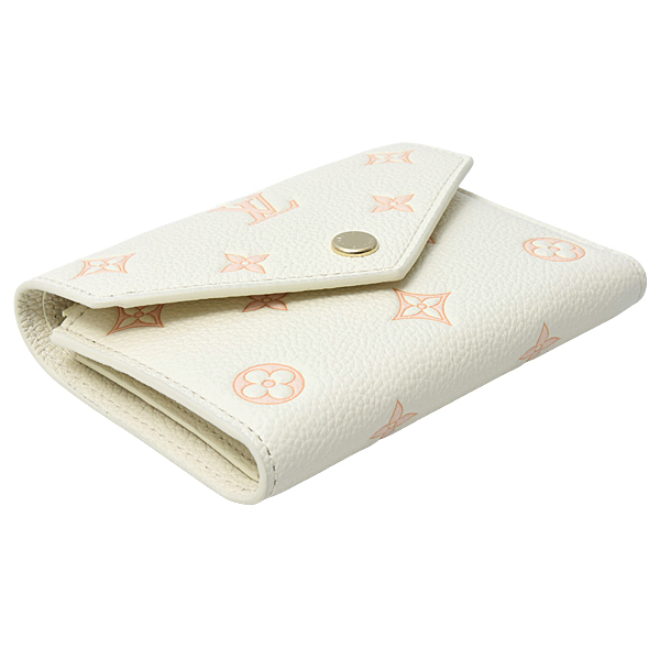 ルイヴィトン 財布 レディース ポルトフォイユ ヴィクトリーヌ 三つ折り モノグラム ミルキーホワイト Louis Vuitton M28299 中古