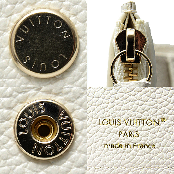 ルイヴィトン 財布 レディース ポルトフォイユ ヴィクトリーヌ 三つ折り モノグラム ミルキーホワイト Louis Vuitton M28299 中古