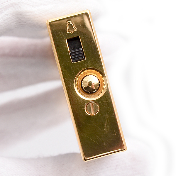 デュポン 時計 メンズ レディース ローラガスライター型置時計 懐中時計 ミッドナイトネイビー ゴールド S.T. Dupont 中古