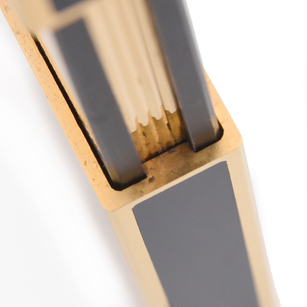 デュポン 時計 メンズ レディース ローラガスライター型置時計 懐中時計 ミッドナイトネイビー ゴールド S.T. Dupont 中古