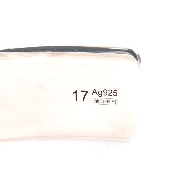 グッチ ブレス レディース ブラインド フォーラブ バングル ブレス シルバー GUCCI SV925 中古