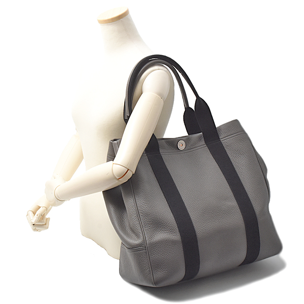 マルベリー バッグ レディース メンズ トートバッグ レザー グレー Mulberry 中古