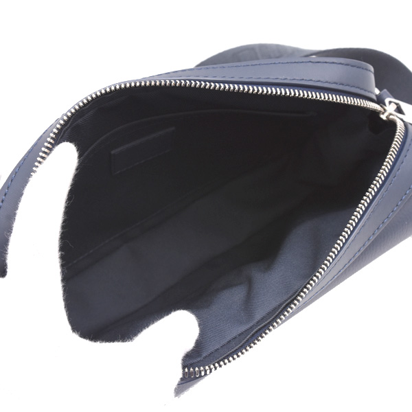 ルイヴィトン バッグ メンズ ファストライン メッセンジャー ショルダーバッグ LVアエログラム グレインレザー ネイビー Louis Vuitton M22611 中古