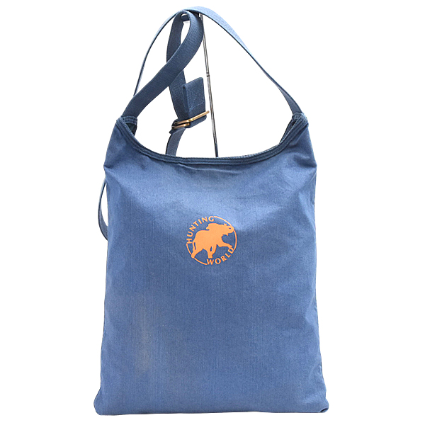 ハンティングワールド バッグ ユニセックス ボルネオ リバーシブル ショルダーバッグ キャンバス×ナイロン HUNTING WORLD 中古