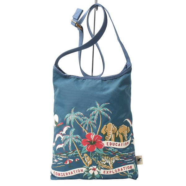 ハンティングワールド バッグ ユニセックス ボルネオ リバーシブル ショルダーバッグ キャンバス×ナイロン HUNTING WORLD 中古