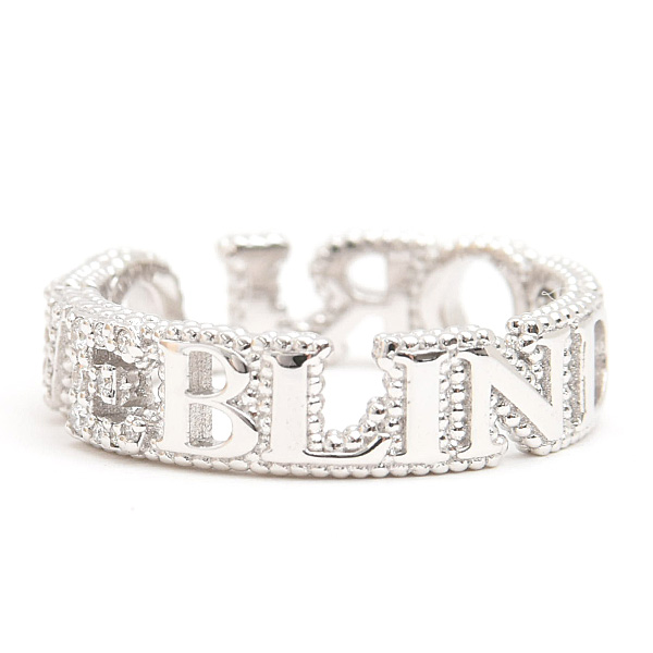 グッチ 指輪 レディース ブラインドフォーラブ ダイヤ リング 10号 実寸9.5号 ホワイトゴールド 750WG GUCCI 中古