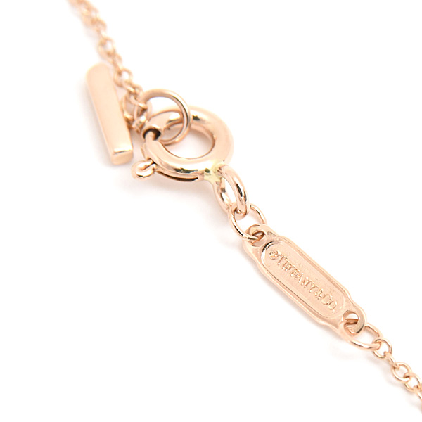 ティファニー ネックレス レディース Tスマイル ラージ ピンクゴールド 750PG TIFFANY 中古