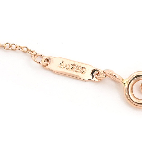 ティファニー ネックレス レディース Tスマイル ラージ ピンクゴールド 750PG TIFFANY 中古