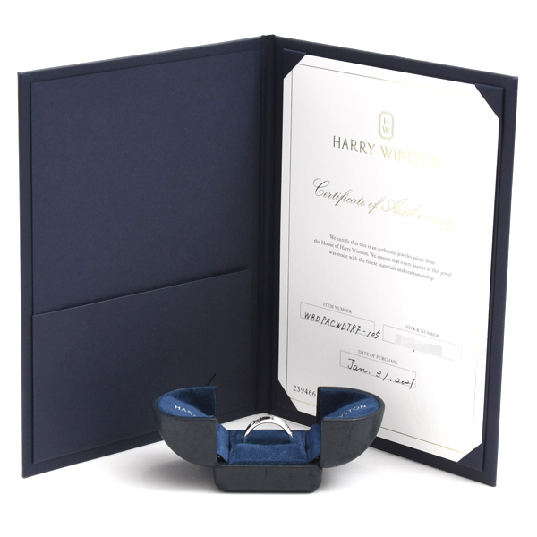 ハリーウィンストン 指輪 メンズ トラフィックアクセント ラージ リング 22号 保証書 プラチナ HARRY WINSTON PT950 中古