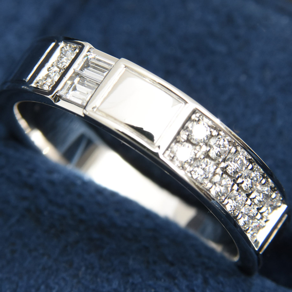 ハリーウィンストン 指輪 メンズ トラフィックアクセント ラージ リング 22号 保証書 プラチナ HARRY WINSTON PT950 中古