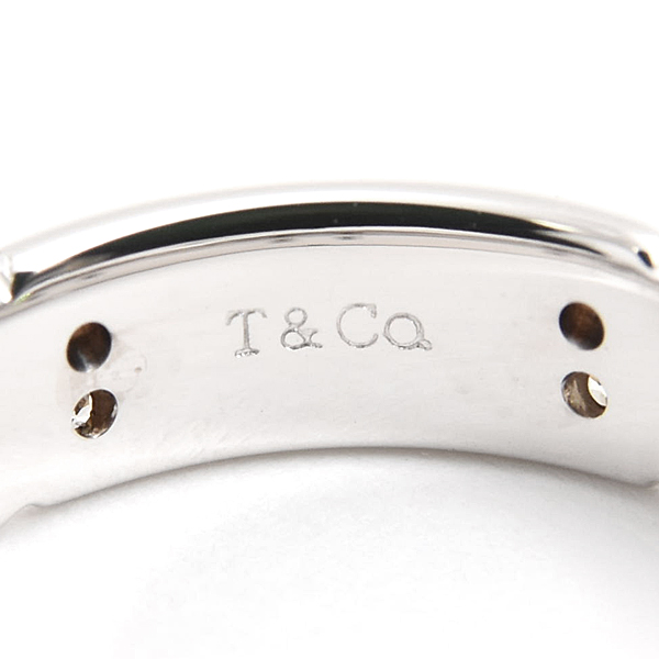 ティファニー 指輪 レディース ストリーメリカ 20P ダイヤ リング 実測サイズ11号弱程度 ホワイトゴールド TIFFANY 750WG K18WG 中古