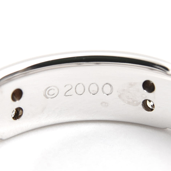 ティファニー 指輪 レディース ストリーメリカ 20P ダイヤ リング 実測サイズ11号弱程度 ホワイトゴールド TIFFANY 750WG K18WG 中古