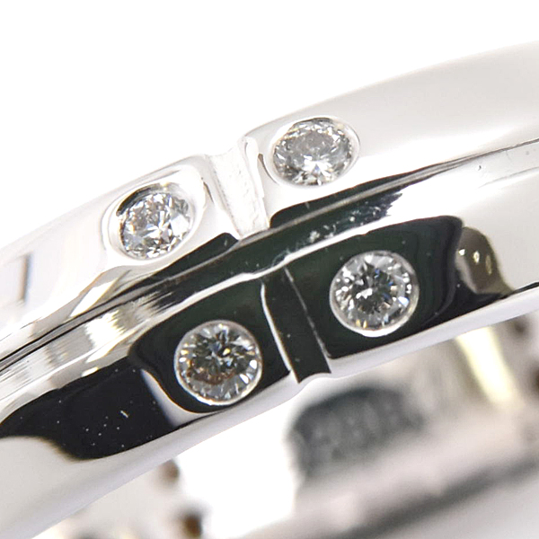 ティファニー 指輪 レディース ストリーメリカ 20P ダイヤ リング 実測サイズ11号弱程度 ホワイトゴールド TIFFANY 750WG K18WG 中古