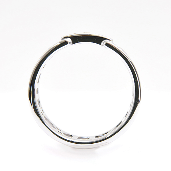 ティファニー 指輪 レディース オープンアトラス 3Pダイヤ リング 透かし 実測12号 幅8.2mm ホワイトゴールド TIFFANY 750WG K18WG 中古