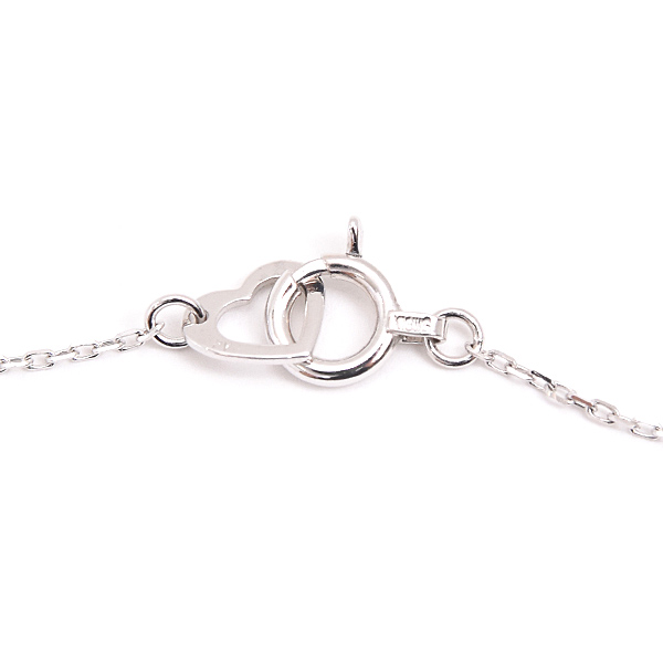 ポンテヴェキオ ネックレス レディース ダイヤ ドロップモチーフ ペンダント D0.08ct ホワイトゴールド K18WG Ponte Vecchio 中古