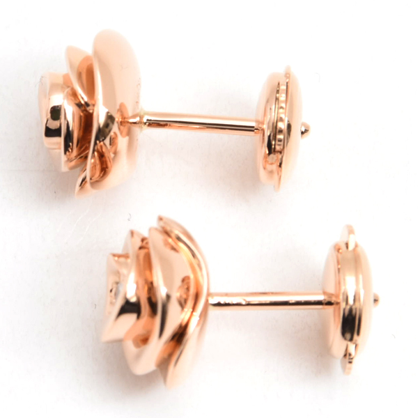 クリスチャンディオール ピアス レディース ローズディオール クチュール ダイヤ ピアス ピンクゴールド Christian Dior 750PG 中古