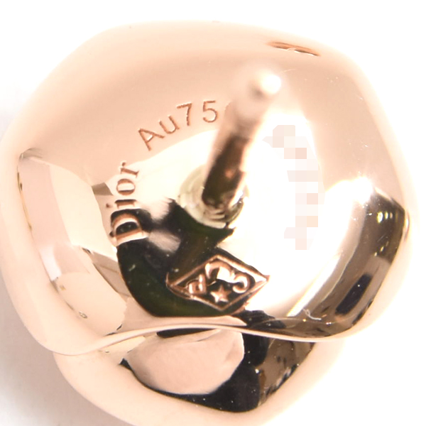 クリスチャンディオール ピアス レディース ローズディオール クチュール ダイヤ ピアス ピンクゴールド Christian Dior 750PG 中古