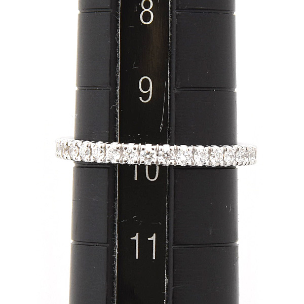 カルティエ 指輪 レディース エタンセル フルエタニティ ダイヤ リング 50号 実寸10号 ホワイトゴールド 750WG 中古