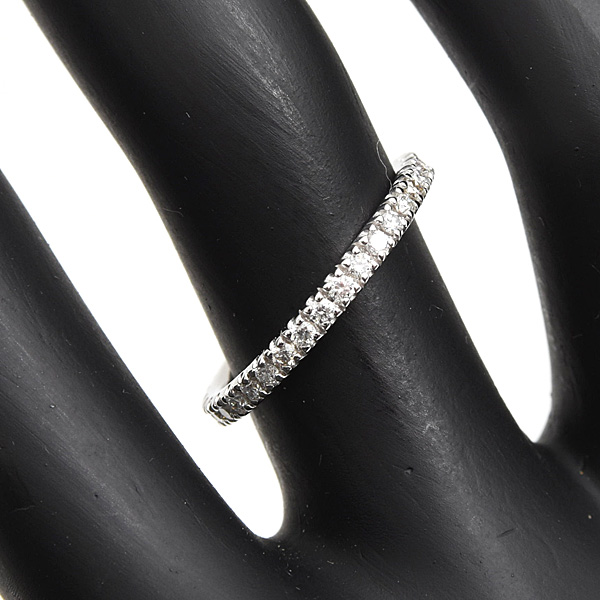 カルティエ 指輪 レディース エタンセル フルエタニティ ダイヤ リング 50号 実寸10号 ホワイトゴールド 750WG 中古