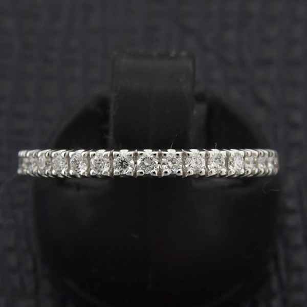 カルティエ 指輪 レディース エタンセル フルエタニティ ダイヤ リング 50号 実寸10号 ホワイトゴールド 750WG 中古