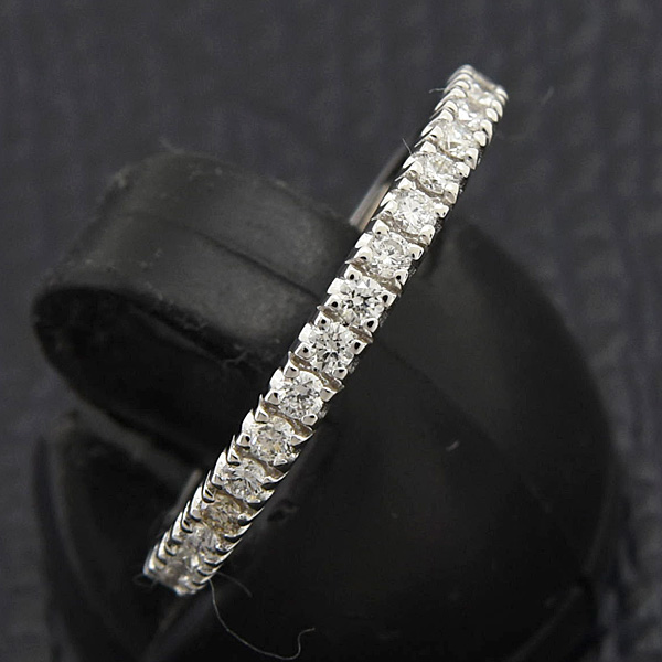 カルティエ 指輪 レディース エタンセル フルエタニティ ダイヤ リング 50号 実寸10号 ホワイトゴールド 750WG 中古