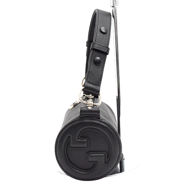 グッチ バッグ ブロンディ ワンショルダーバッグ ハンドバッグ レザー ブラック 760170 GUCCI 中古