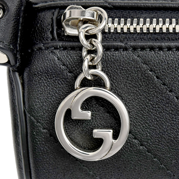 グッチ バッグ ブロンディ ワンショルダーバッグ ハンドバッグ レザー ブラック 760170 GUCCI 中古