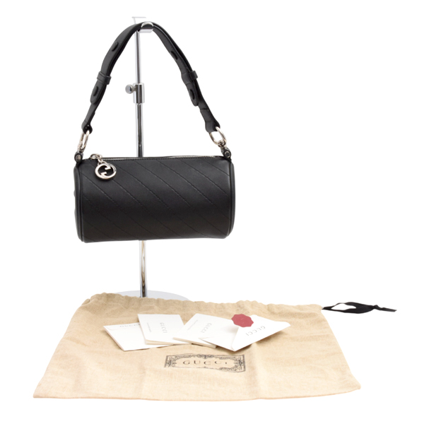 グッチ バッグ ブロンディ ワンショルダーバッグ ハンドバッグ レザー ブラック 760170 GUCCI 中古