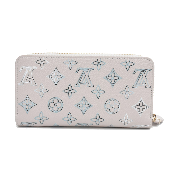 ルイヴィトン 財布 ジッピーウォレット マヒナ フライトモードコレクション ブリューム ベージュ ブルー ホワイト M11883 Louis Vuitton 中古