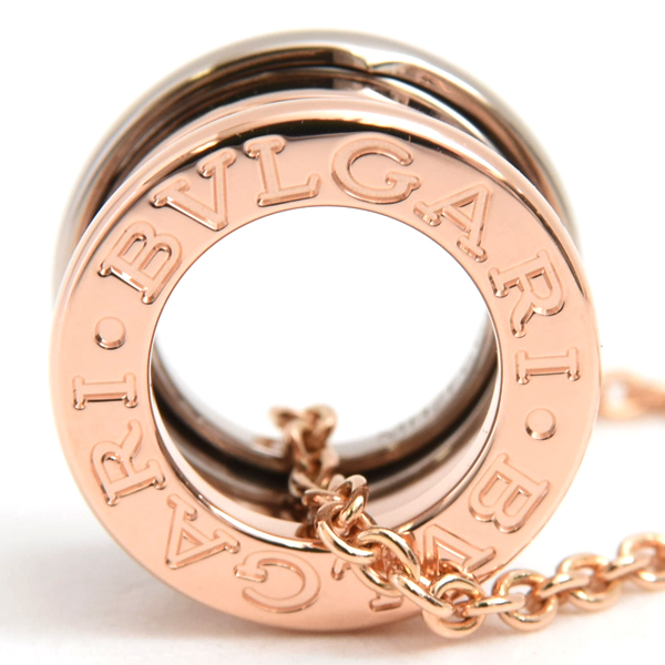 ブルガリ ネックレス レディース ビー ゼロワン B-ZERO1 パーフェクトミステイク ネックレス ゴールド BVLGARI 750YG×WG×PG 中古