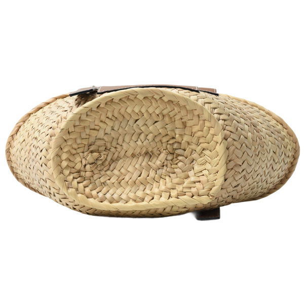 ロエベ バッグ レディース バスケットバッグ スモール アナグラム パームリーフ×カーフ ナチュラル×タン(ブラウン) LOEWE 327.02.S93 中古