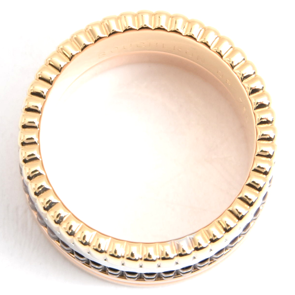 ブシュロン 指輪 レディース キャトル クラシック ラージ リング 51号 ゴールド BOUCHERON 750YG×WG×PG 中古