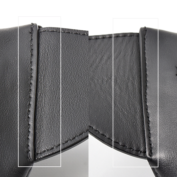 フェンディ バッグ レディース メンズ ロゴボディバッグ カーフ ブラック FENDI 7VA525 中古