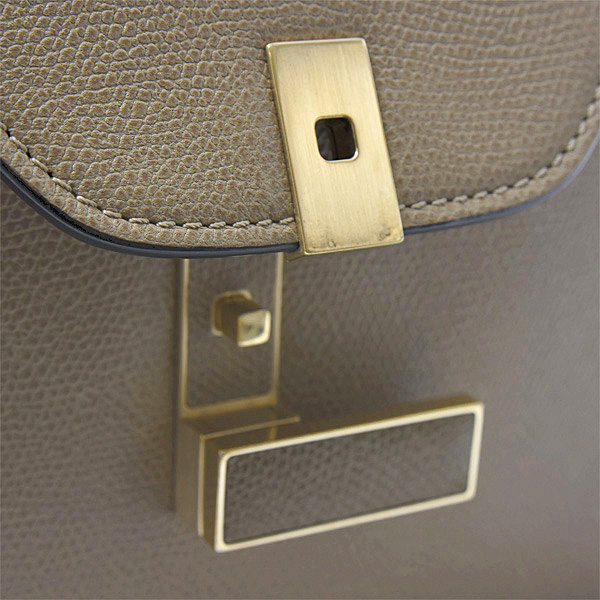 ヴァレクストラ バッグ レディース イジィデ ミニ ハンドバッグ ショルダー ベージュ Valextra N508327 中古